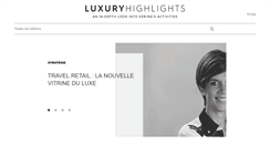 Desktop Screenshot of luxury-highlights.com