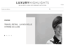Tablet Screenshot of luxury-highlights.com